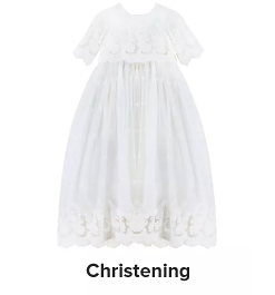 A white Christening dress. Shop Christening.