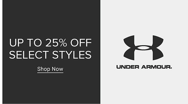 Up to 25% off select styles from Under Armour. Shop now.