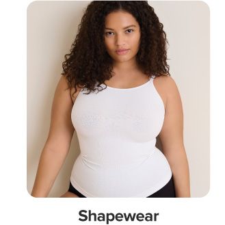 An image of a woman wearing shapewear. Shapewear.