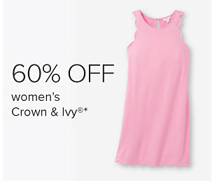 A pink women's dress. 60% off women's Crown and Ivy.