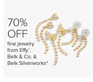 Diamond and gold jewelry. 70% off fine jewelry from Effy, Belk and Company and Belk Silverworks.