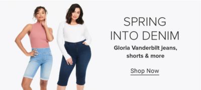 Spring into denim. Gloria Vanderbilt jeans, shorts & more. Shop now.