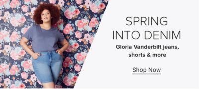 Spring into denim. Gloria Vanderbilt jeans, shorts & more. Shop now.