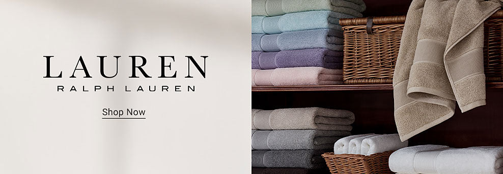 Lauren Ralph Lauren. Shop now. Image of folded towels.