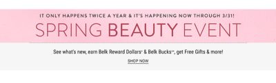 A multi colored floral print tote. It only happens twice a year & it's happening now through March 31. Spring Beauty Event. See what's new, earn Belk Reward Dollars & Belk Bucks, get Free Gifts & more. Free tote with $100 beauty purchase. While quantities last. One per customer, please.