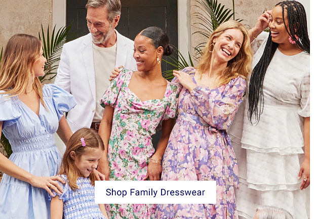 Image of group in Easter outfits. Shop Family Dresswear