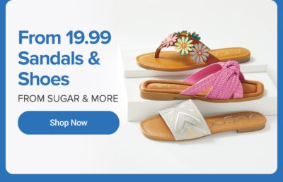 Three women's sandals. From 19.99 sandals and shoes from Sugar and more.