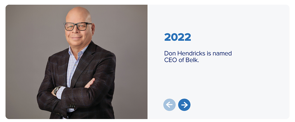 An image of Don Hendricks. 2022. Don Hendricks is named CEO of Belk.