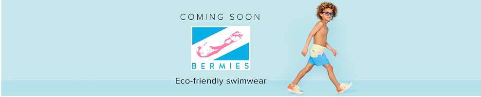 Coming Soon. Bermies. Eco-friendly swimwear.