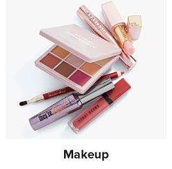 An image of makeup products. Shop makeup.