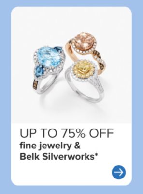 Three gemstone rings. 75% off fine jewelry.