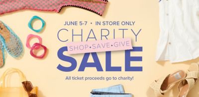 June 5-7. Charity Sale. All ticket proceeds go to charity!