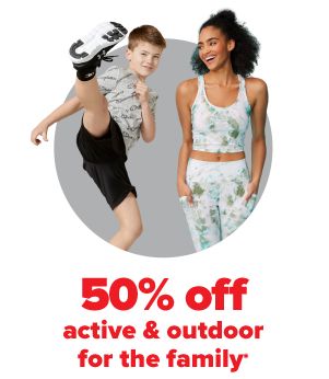 Daily Deals - 50% off active & outdoor for the family.