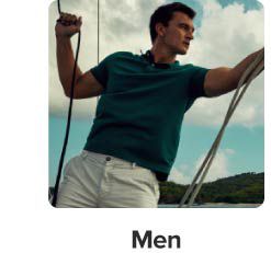 An image of a man wearing Nautica. Men.
