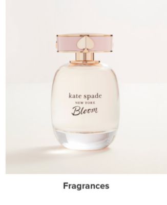 An image of a bottle of perfume. Shop fragrances.