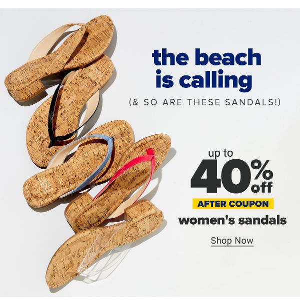 The beach is calling (& so are these sandals!). Up to 40% off women's sandals after coupon. Shop Now