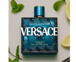 An image of a fragrance bottle. Shop Versace.