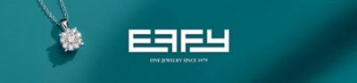 Image of a diamond necklace. Effy logo. Fine jewelry since 1979. 