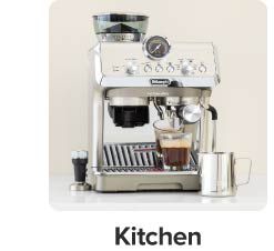 An image of an espresso and coffee machine. Kitchen. 
