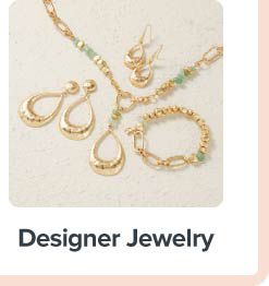 A collection of jewelry. Designer jewelry. 