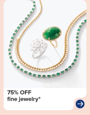 Assorted jewelry. 75% off fine jewelry.