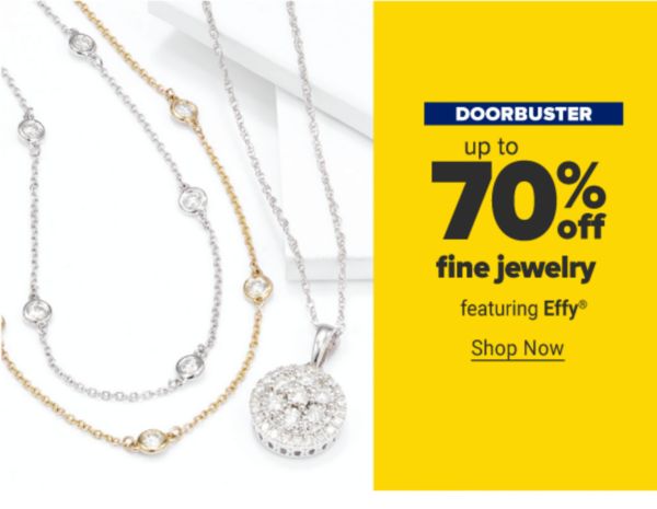 Doorbuster - Up to 70% off fine jewelry featuring Effy. Shop Now