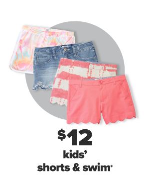 Daily Deals - $12 kids' shorts, capris & swim.