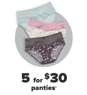 Daily Deals - 5 for $30 panties.