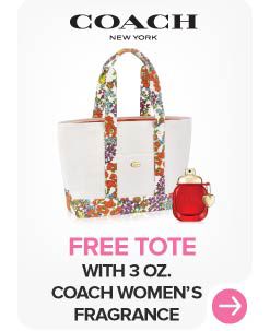 Coach New York. Free tote with 3 oz. Coach women's fragrance.