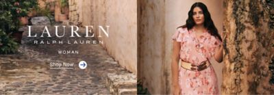 A woman in a pink dress. Up to 30% off select Lauren Ralph Lauren woman. Shop now.