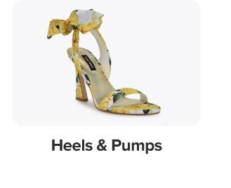 Image of a high heel sandal. Heels and pumps.