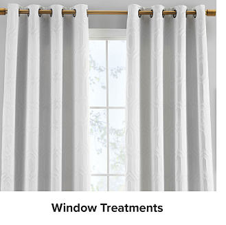 Give your whole room a zen aesthetic Image of white curtains Shop Window Treatments