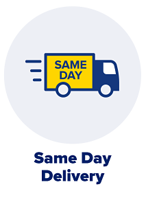 A delivery truck. Same day delivery.
