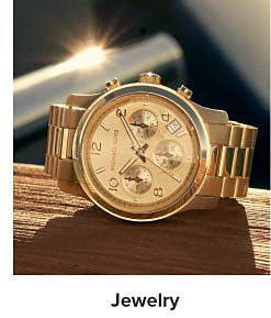An image of a Michael Kors watch. Shop jewelry. 