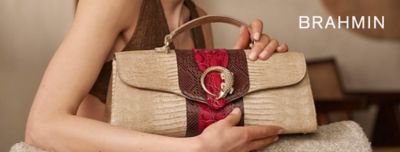 Brahmin. A handbag.