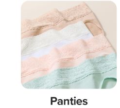 Panties in different colors. Shop panties.