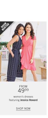 Share the style of spring. Two women wearing dresses. Doorbuster. From 49.99 women's dresses featuring Jessica Howard. Shop now.
