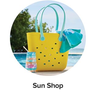 An image of a yellow handbag. The Sun Shop. 