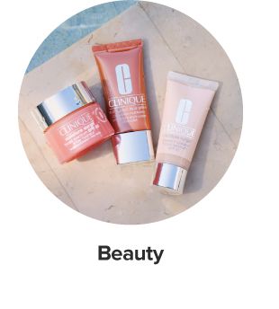 An image of beauty products. Shop beauty.