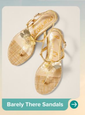 A pair of Sam Edelman sandals. Barely There Sandals.