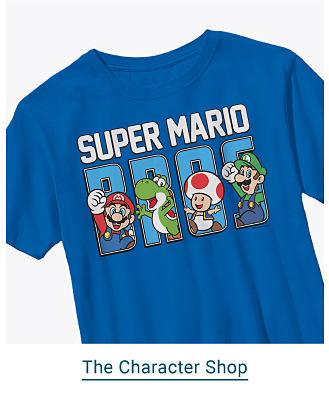  A Super Mario t-shirt. The Character Shop.