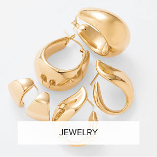 Image of gold earrings. Shop jewelry.