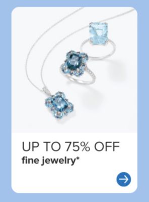 Light blue gemstone jewelry. Up to 75% off fine jewelry.