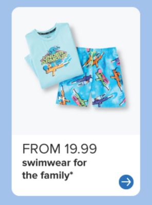 Boy's Under Armour swim shirt and trunks. From 19.99 swimwear for the family*
