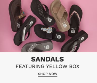 belk yellow sandals