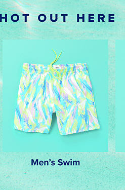 Image of neon men's swim trunks Shop Men's Swim