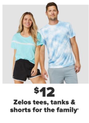 Daily Deals - $12 Zelos tanks & shorts for the family.