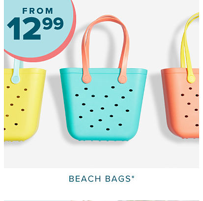 From 12.99 beach bags. Rubber beach bags. 