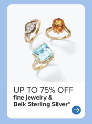 Three gemstone rings. Up to 75% off fine jewelry and Belk Sterling Silver.