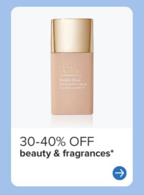 Various beauty products. 30 to 40% off beauty and fragrances.